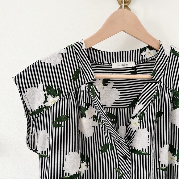 MANDEE Floral Striped Blouse - Picture 3 of 3